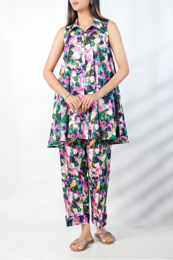 Unstitched Printed Lawn 2 Piece (Shirt/Trouser)