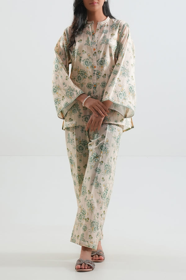 Unstitched Printed Lawn 2 Piece (Shirt/Trouser)