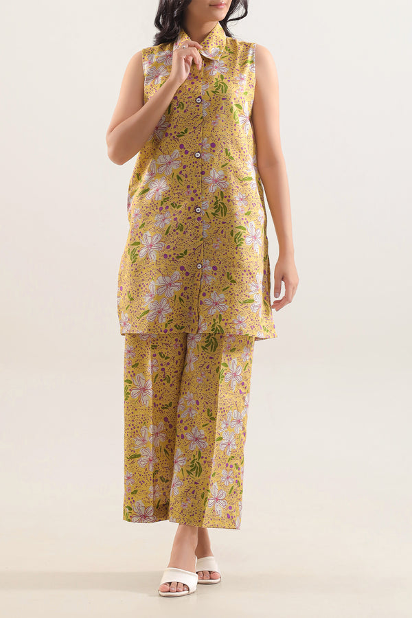 Unstitched Printed Warm Khaddar 2 Piece (Shirt/Trouser)