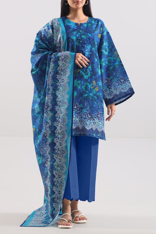 Unstitched Printed 3 Piece – in Lawn & Khaddar