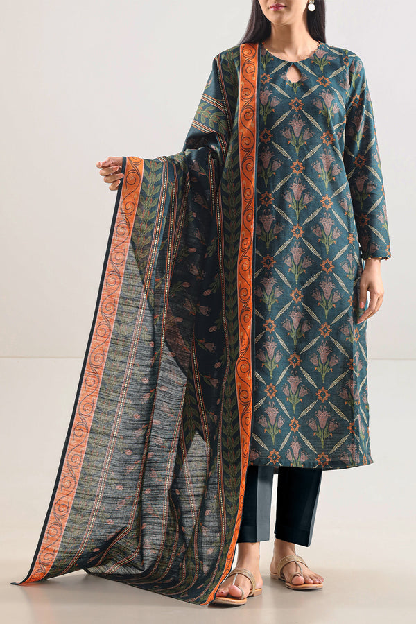 Unstitched Printed 3 Piece – in Lawn & Khaddar