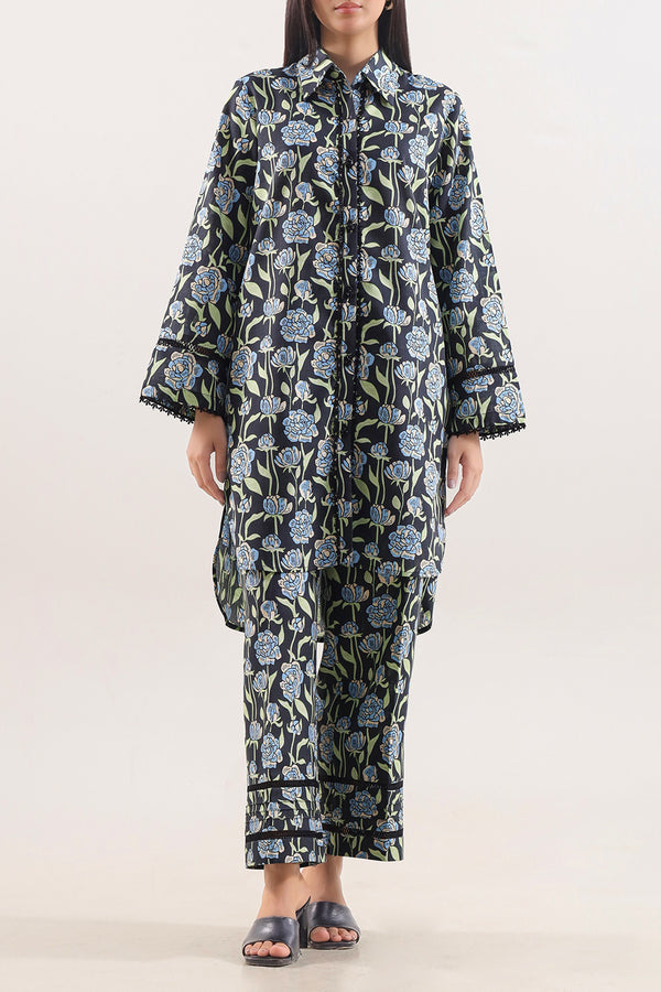 Unstitched Printed Khaddar 2 Piece (Shirt/Trouser)