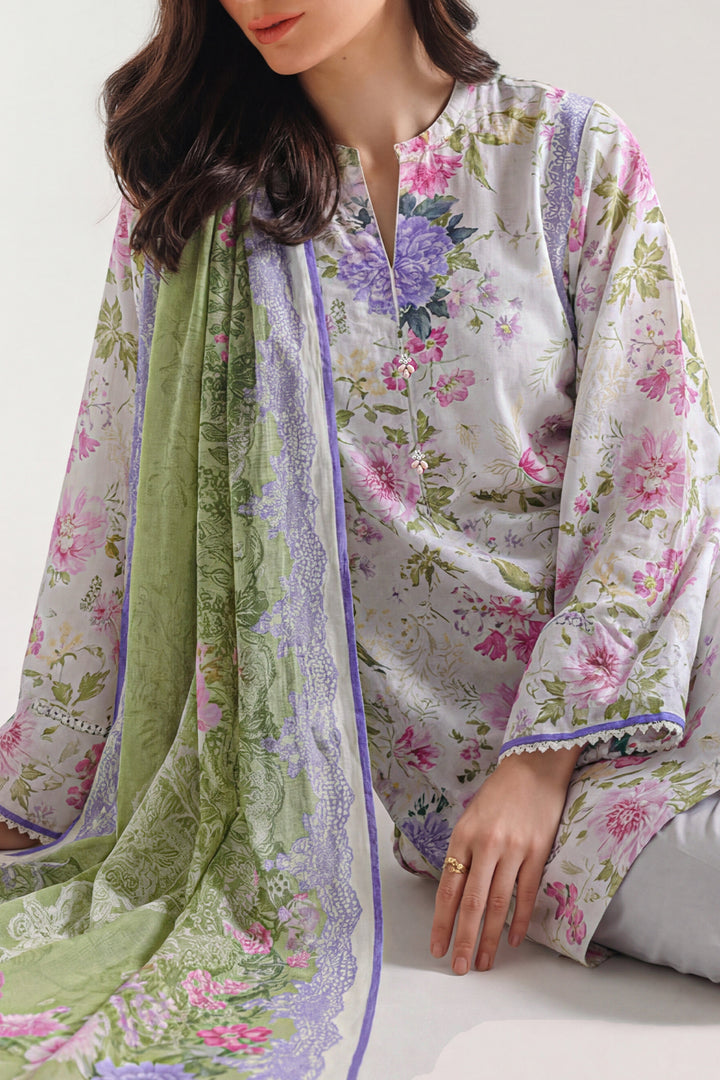 Unstitched Printed Karandi 3 Piece – SAYA