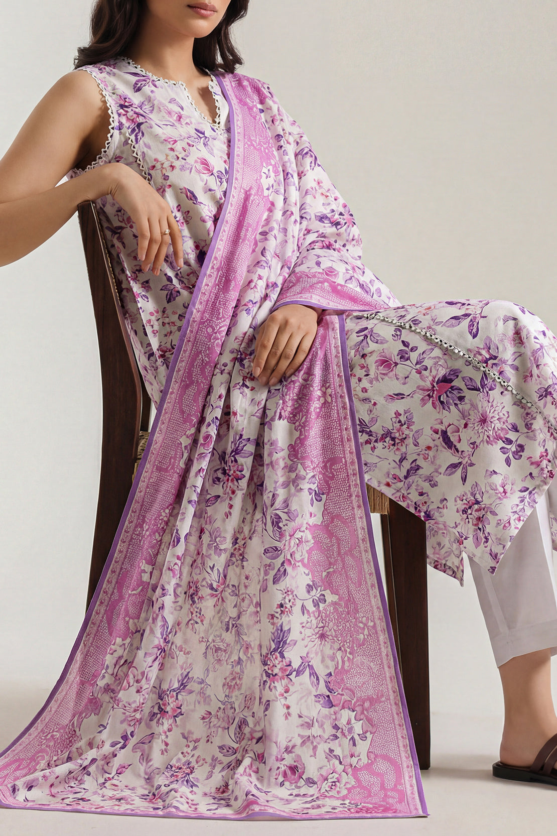 Unstitched Printed Warm Cotton 3 Piece