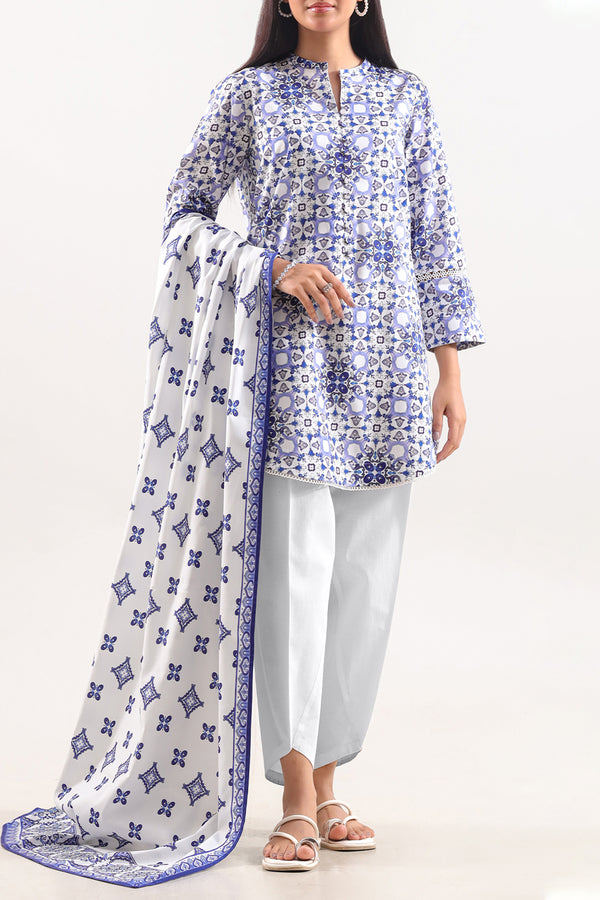 Unstitched Printed Warm Cotton 3 Piece