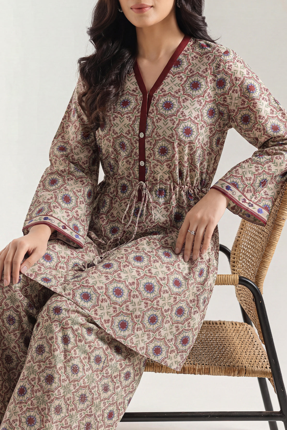 Unstitched Printed Lawn 2 Piece (Shirt/Trouser) price in Pakistan