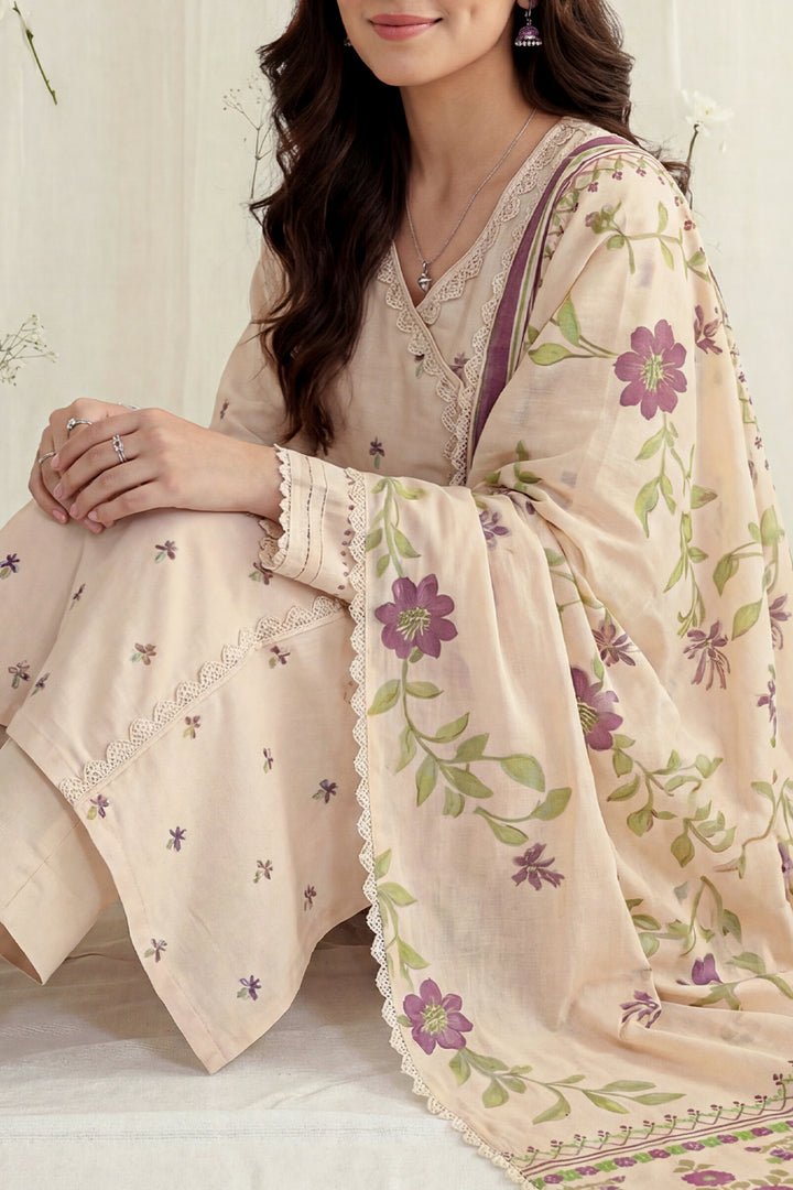 Unstitched Jacquard Cotton 3 Piece – SAYA