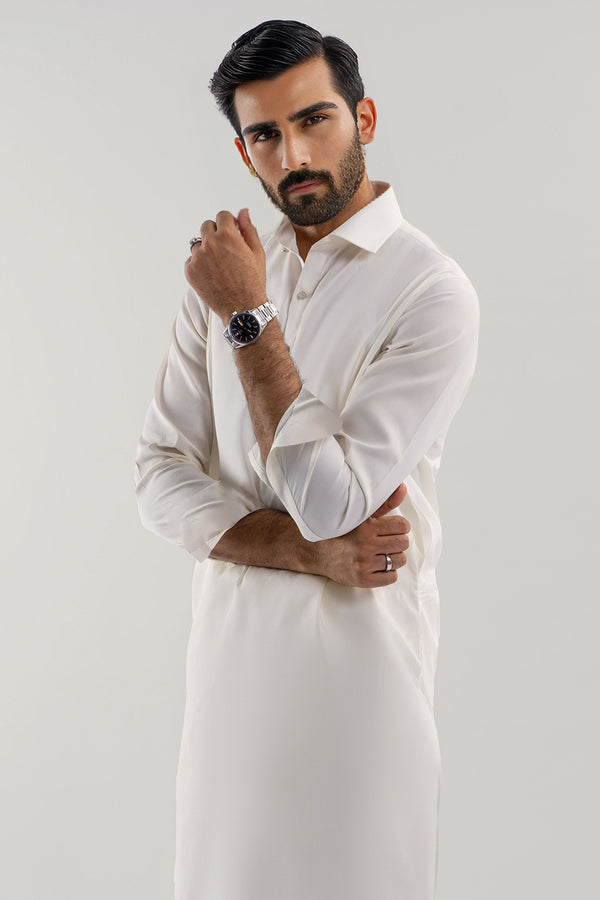 Unstitched Cotton Kurta Shalwar