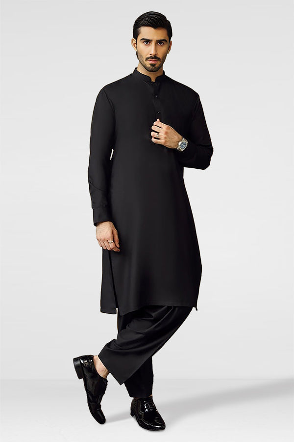 Unstitched Cotton Kurta Shalwar