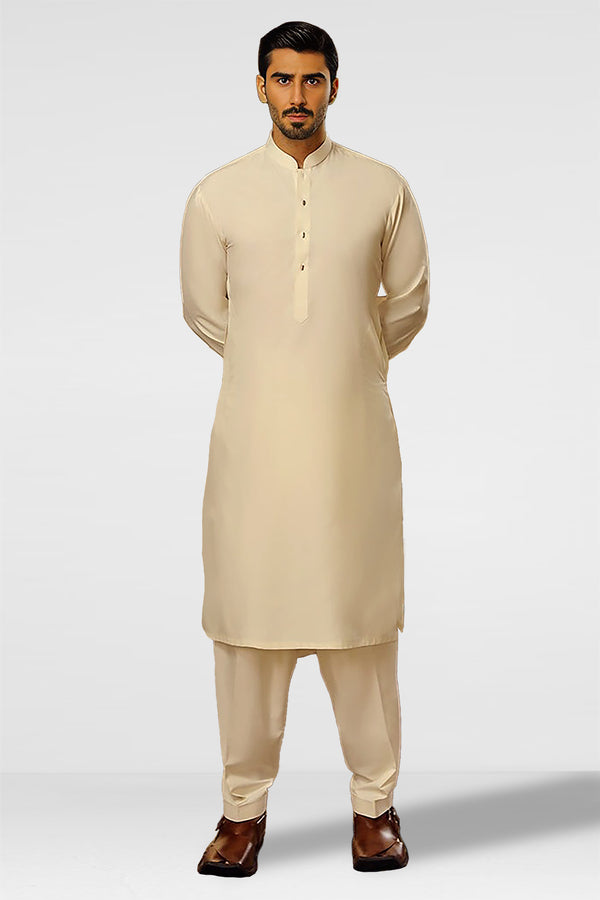 Unstitched Cotton Kurta Shalwar