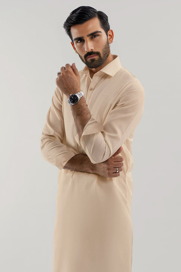 Unstitched Cotton Kurta Shalwar