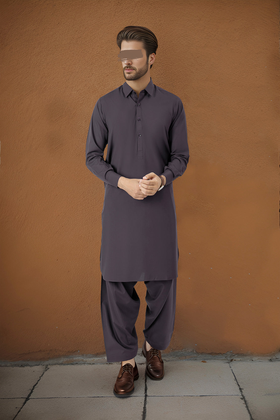 Buy Off White Kurta Dobby Cotton Solid Full Sleeve Short And Salwar Set For  Men by Charkhee Online at Aza Fashions.