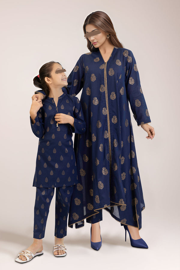 SAYA's Printed Cotton Jacquard Stitched For Mom And Daughter