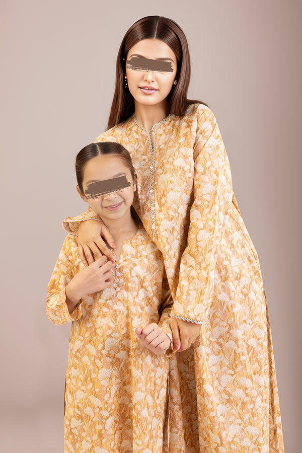 SAYA's Printed Lawn Stitched For Mom and Daughter