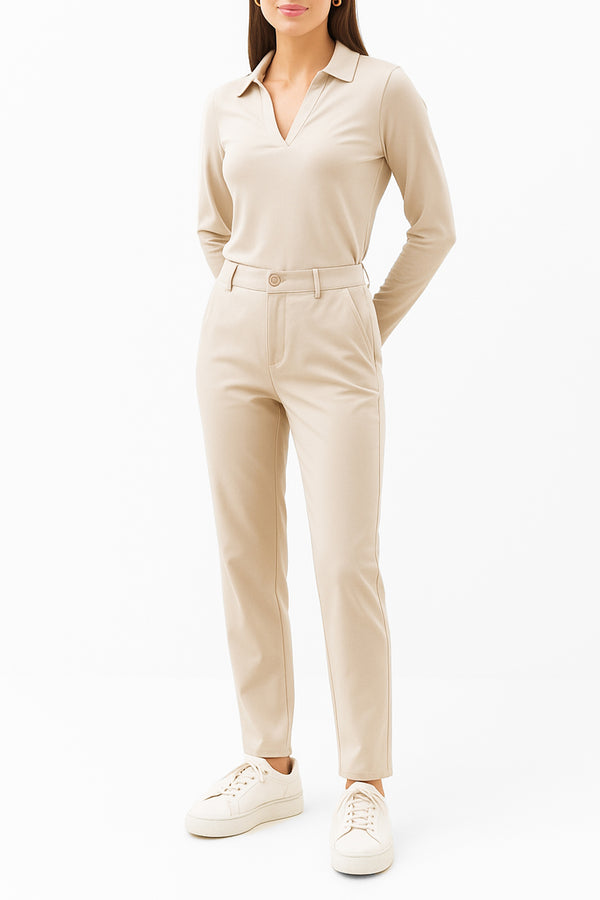 Peg High-Waist Pants
