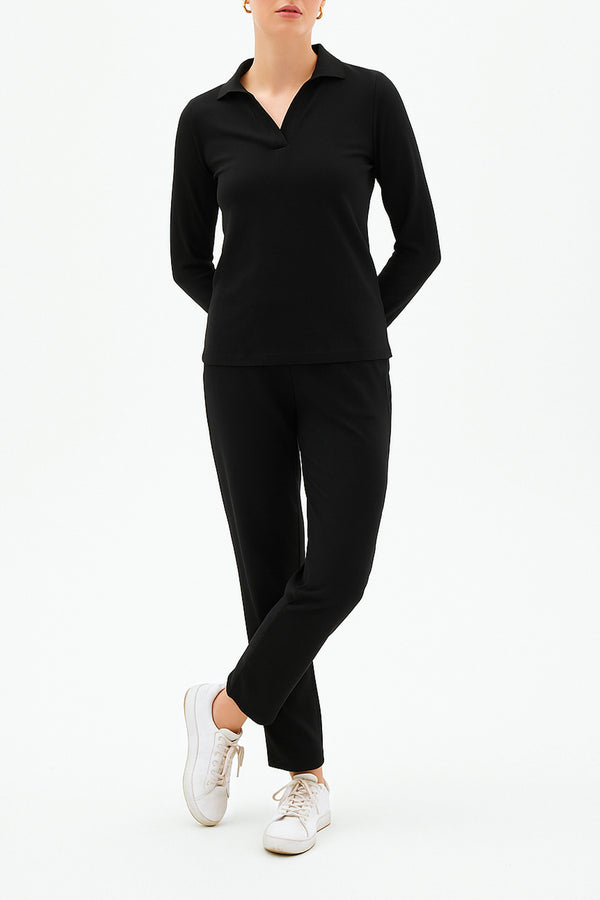 Long Sleeve Polo Shirt