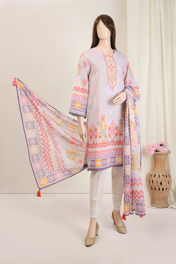 Unstitched Printed Lawn Shirt