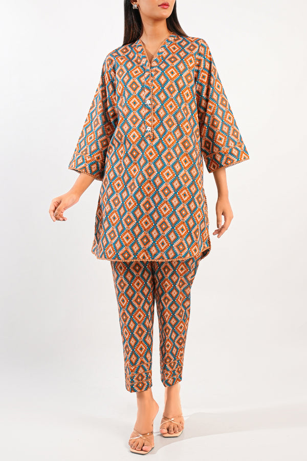 SAYA's Printed Lawn Stitched For Mom And Daughter