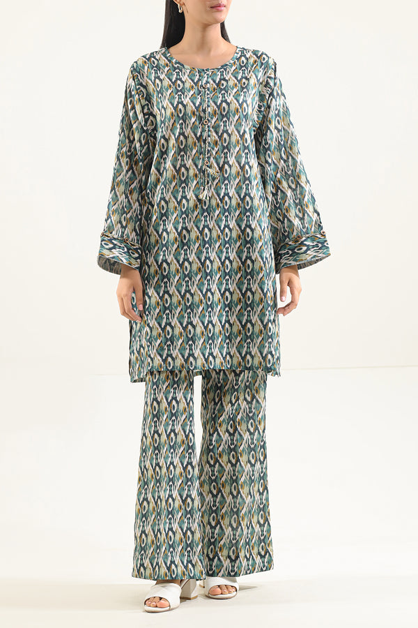 Printed Lawn Stitched 2 Piece (Shirt/Trouser)