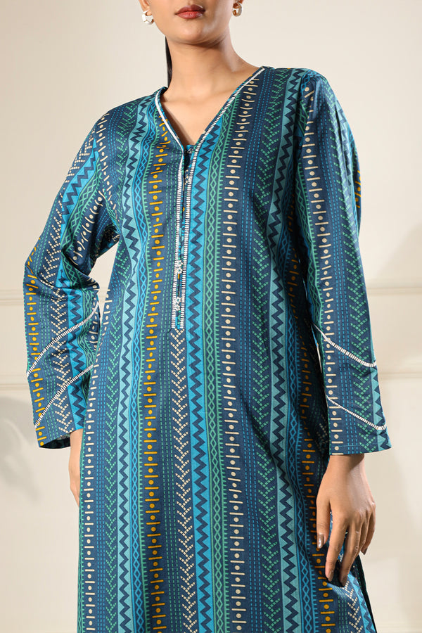 Printed Lawn Stitched 2 Piece (Shirt/Trouser)