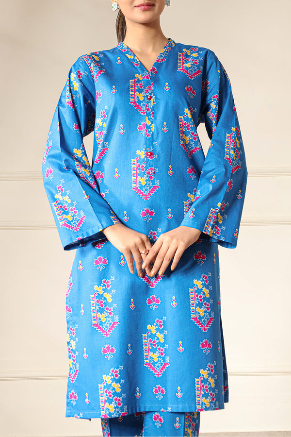 Printed Lawn Stitched 2 Piece (Shirt/Trouser)