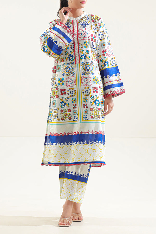 Printed Cotton Stitched 2 Piece (Shirt/Trouser)