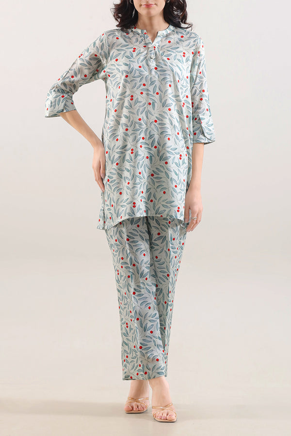 Printed Silk Touch Stitched Shirt