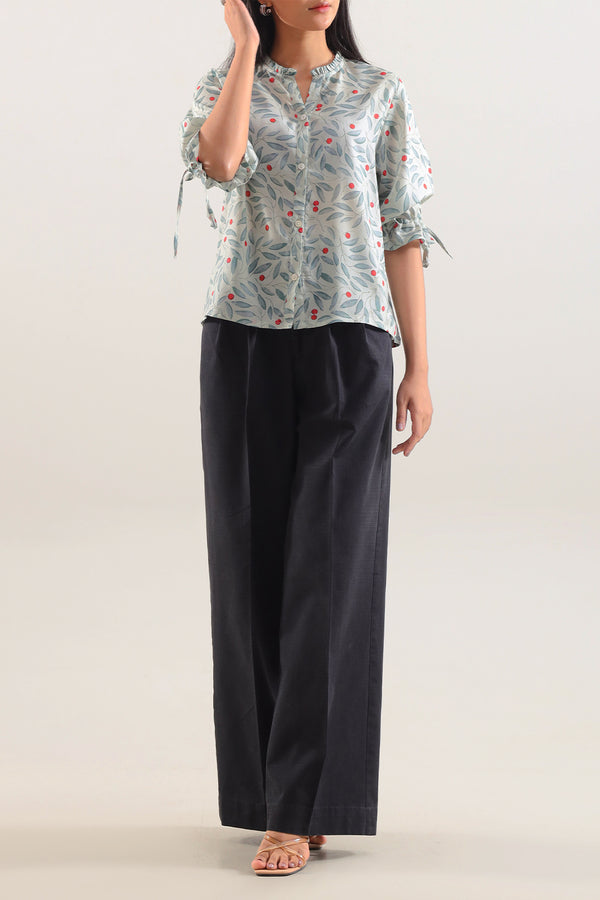 Printed Silk Touch Stitched Shirt