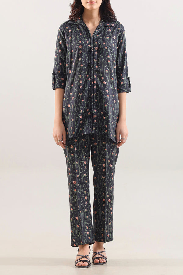 Printed Silk Touch Stitched 2 Piece (Shirt/Trouser)