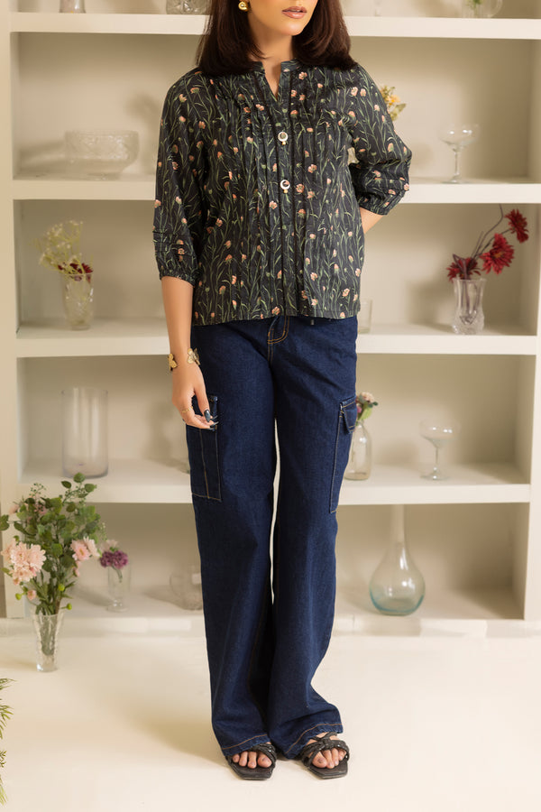 Printed Silk Touch Stitched Shirt