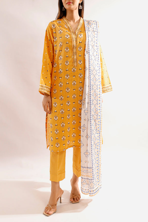 Printed Lawn Stitched 3 Piece