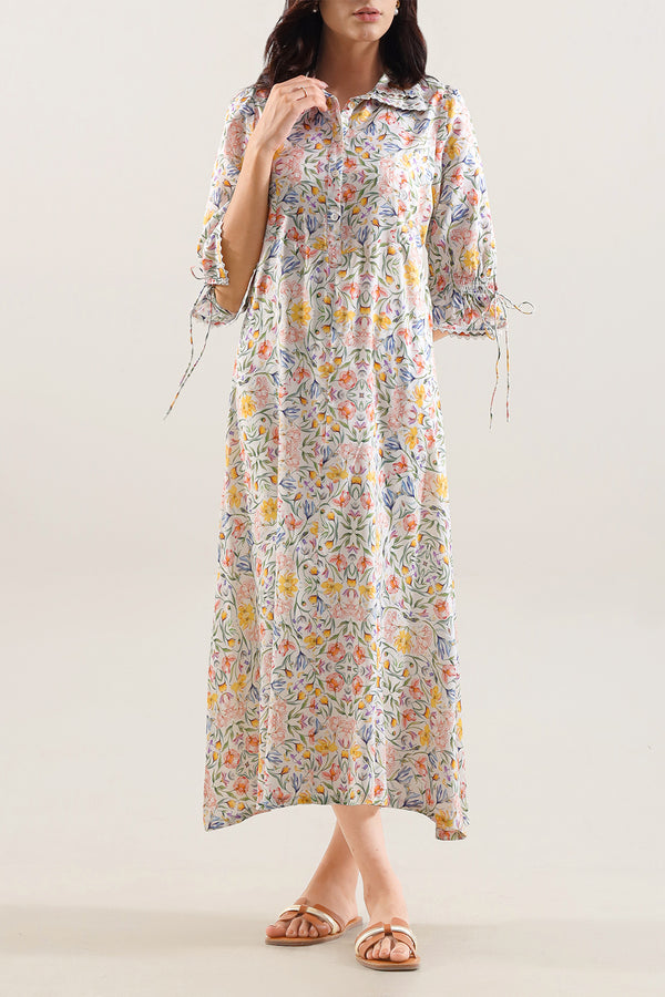 Printed Arabic Lawn Stitched Shirt