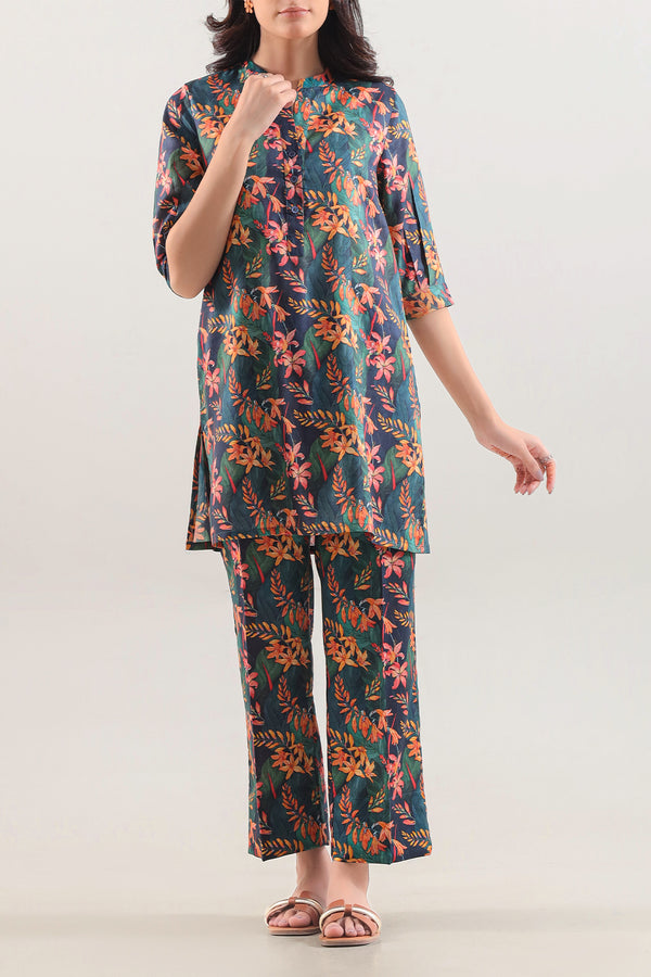 Printed Self Dobby Stitched Shirt