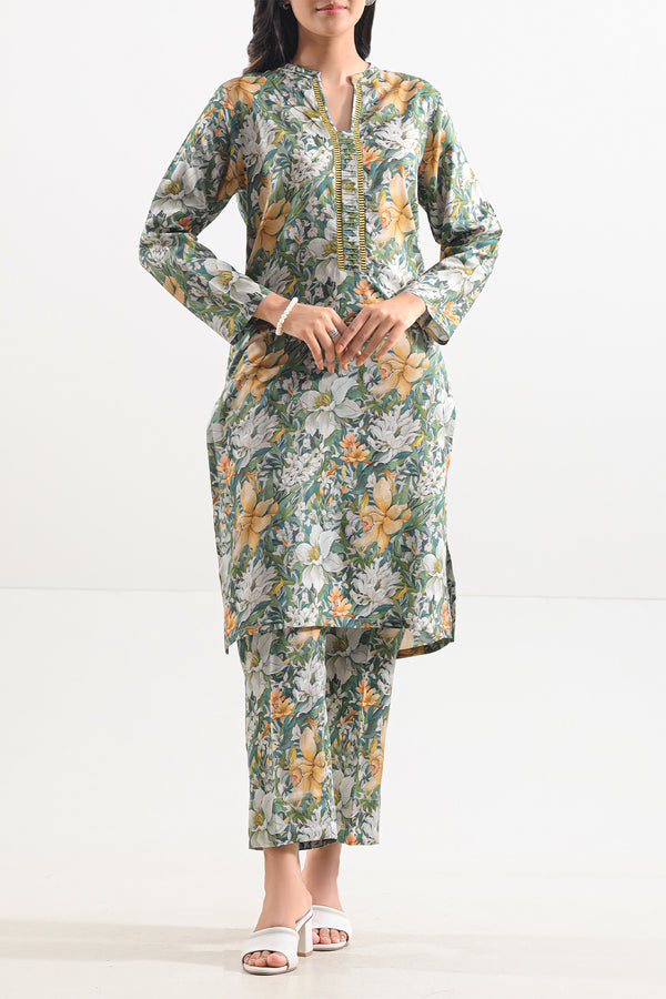 Printed Arabic Lawn Stitched Shirt