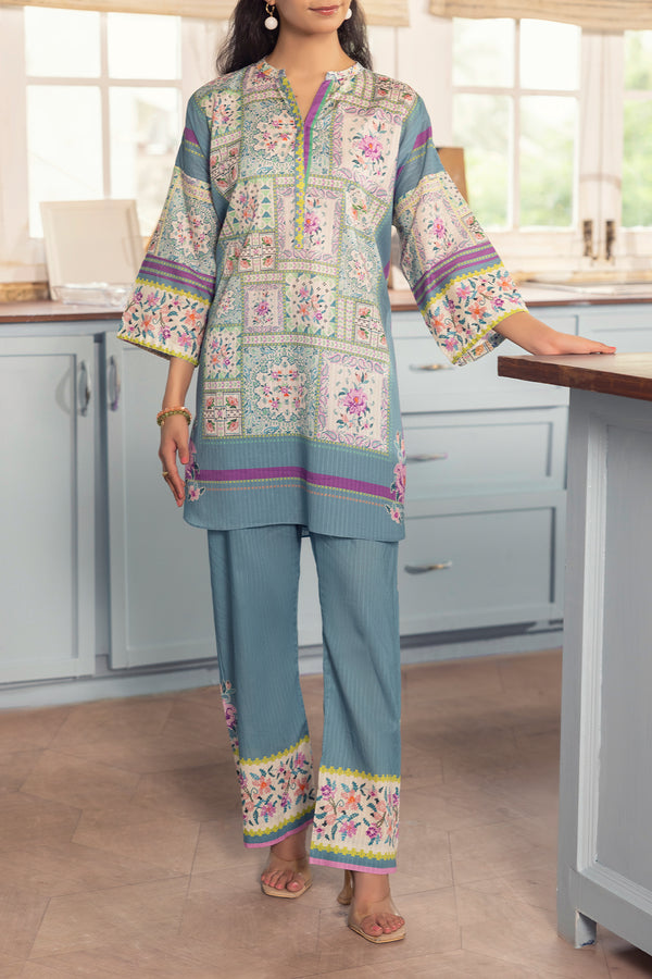Printed Cotton Stitched 2 Piece (Shirt/Trouser)