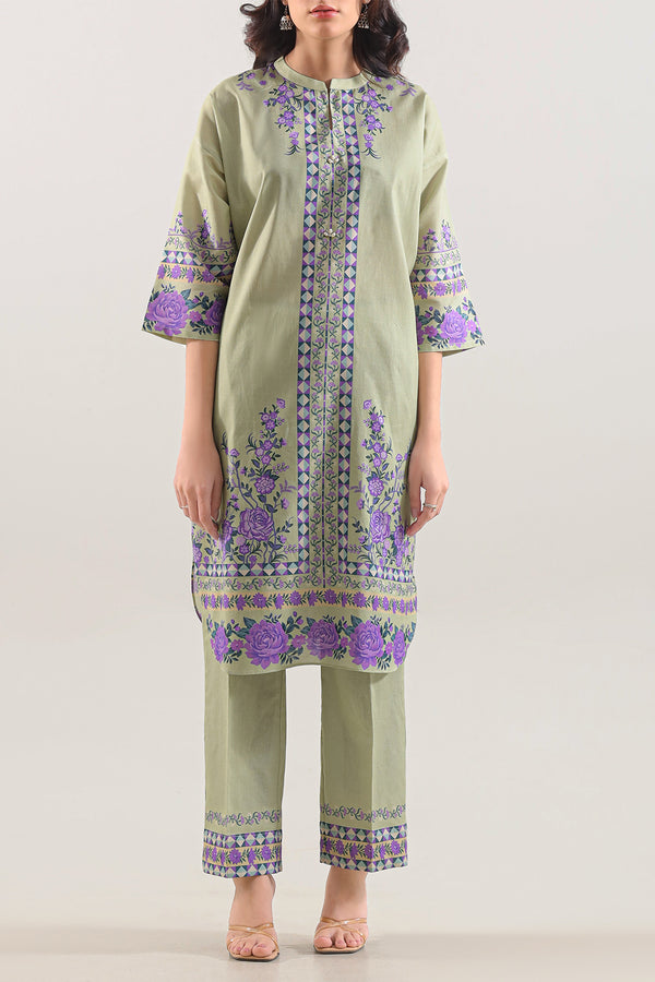 Printed Soft Touch Cotton Stitched 2 Piece (Shirt/Trouser)