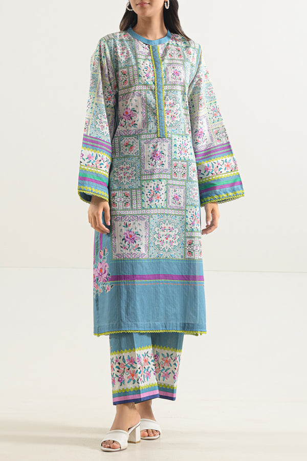 Printed Cotton Stitched Shirt