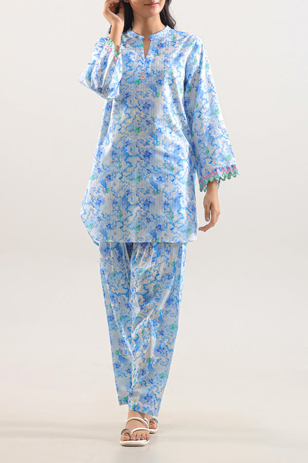 Printed Embroidered Lawn Stitched 2 Piece (Shirt/Trouser)