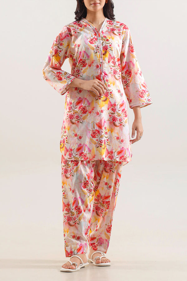 Printed Lawn Stitched 2 Piece (Shirt/Trouser)