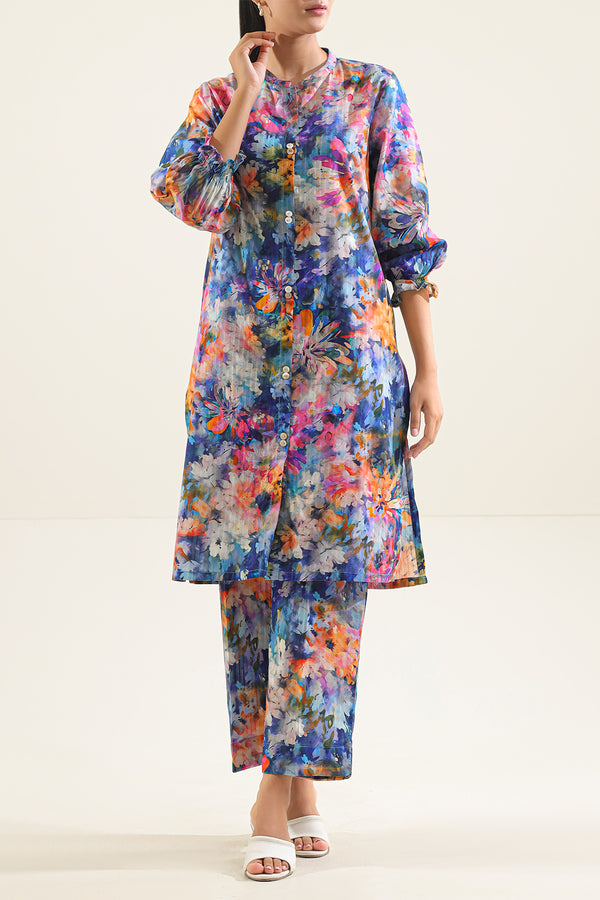 Printed Lawn Stitched 2 Piece (Shirt/Trouser)
