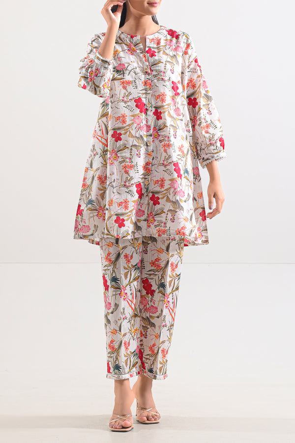 Printed Lawn Stitched 2 Piece (Shirt/Trouser)