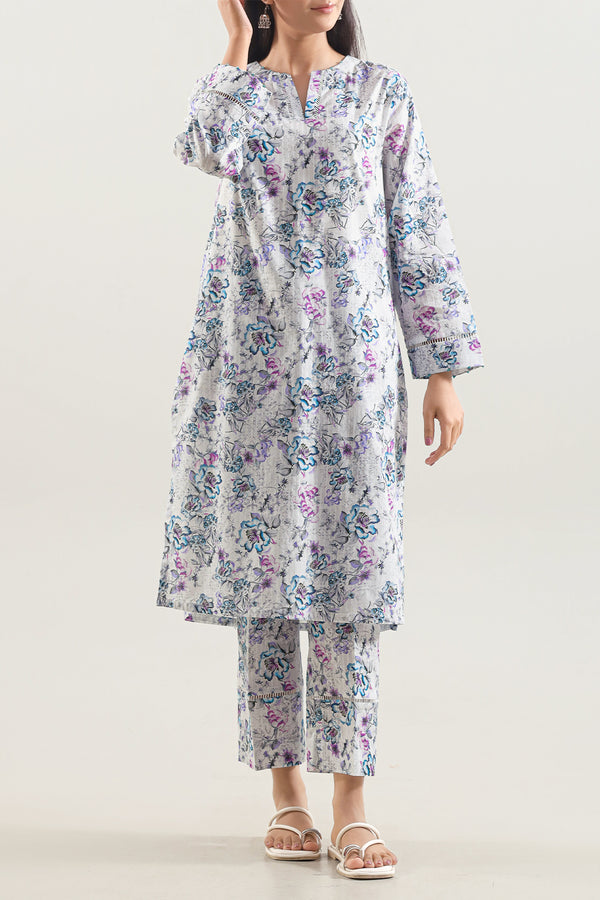 Stitched Lawn 2 Piece (Shirt/Trouser)