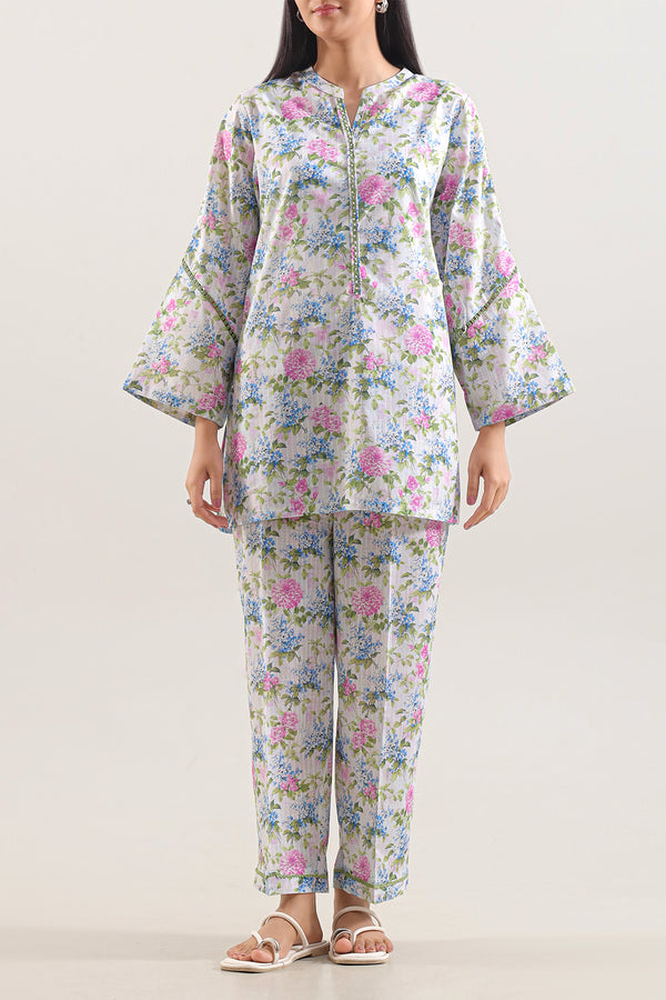Printed Lawn Stitched 2 Piece (Shirt/Trouser)