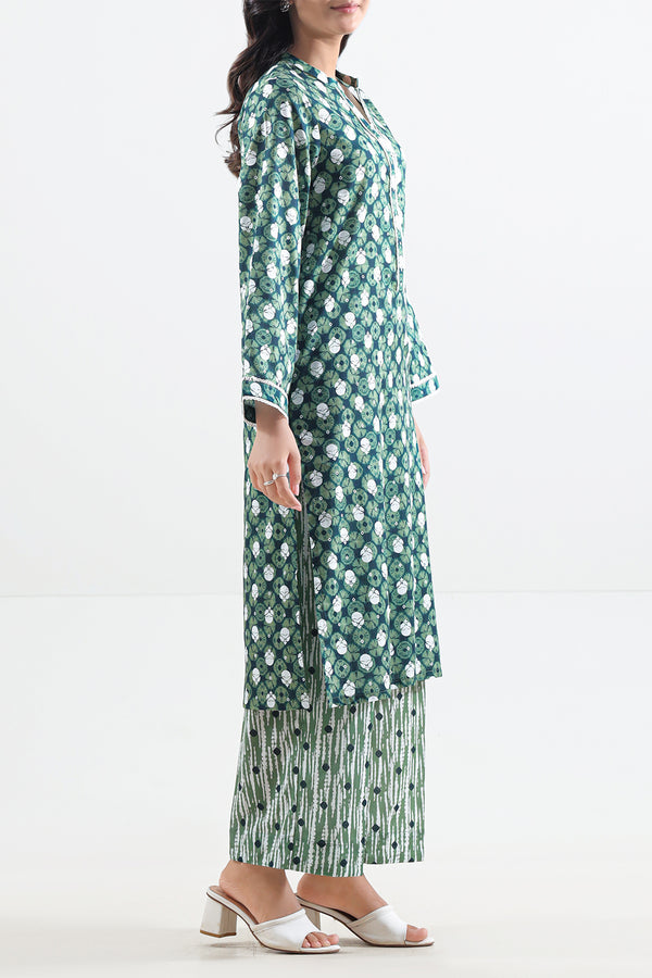 Printed Lawn Stitched 2 Piece (Shirt/Trouser)