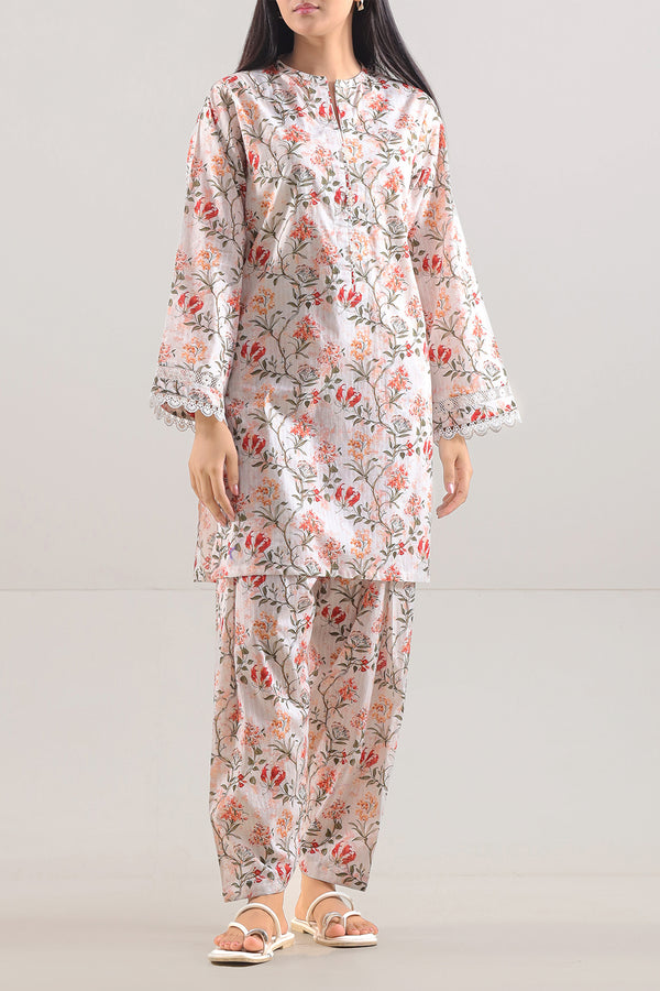 Printed Lawn Stitched 2 Piece (Shirt/Trouser)