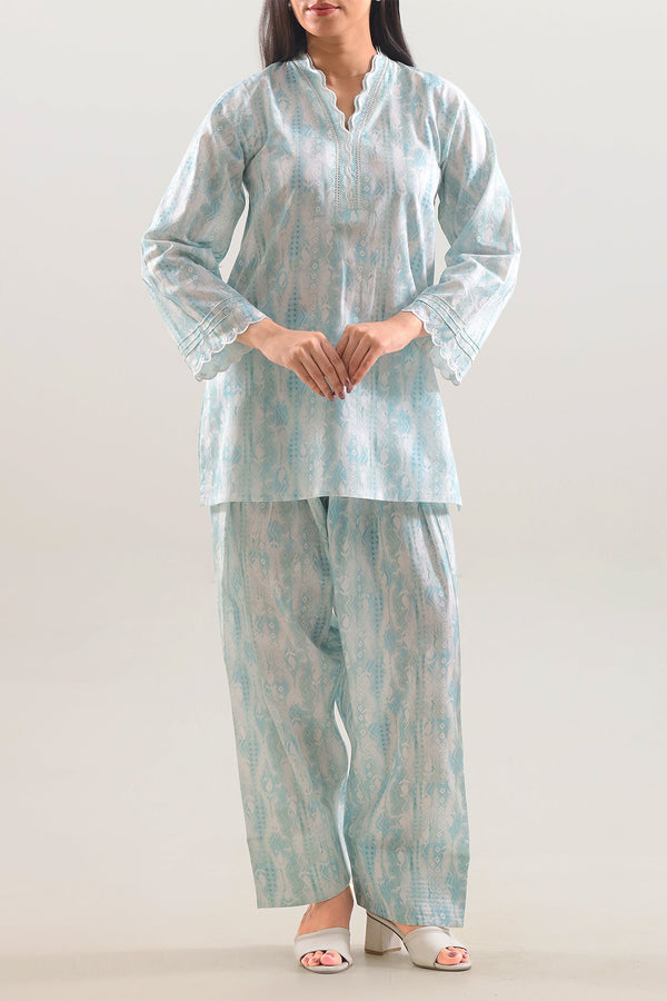 Stitched Printed Embroidered Lawn 2 Piece (Shirt/Trouser)