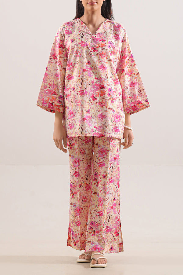 Printed Lawn Stitched 2 Piece (Shirt/Trouser)