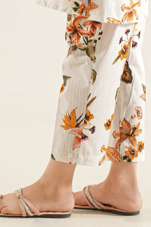 Printed Cambric Pants For Kids