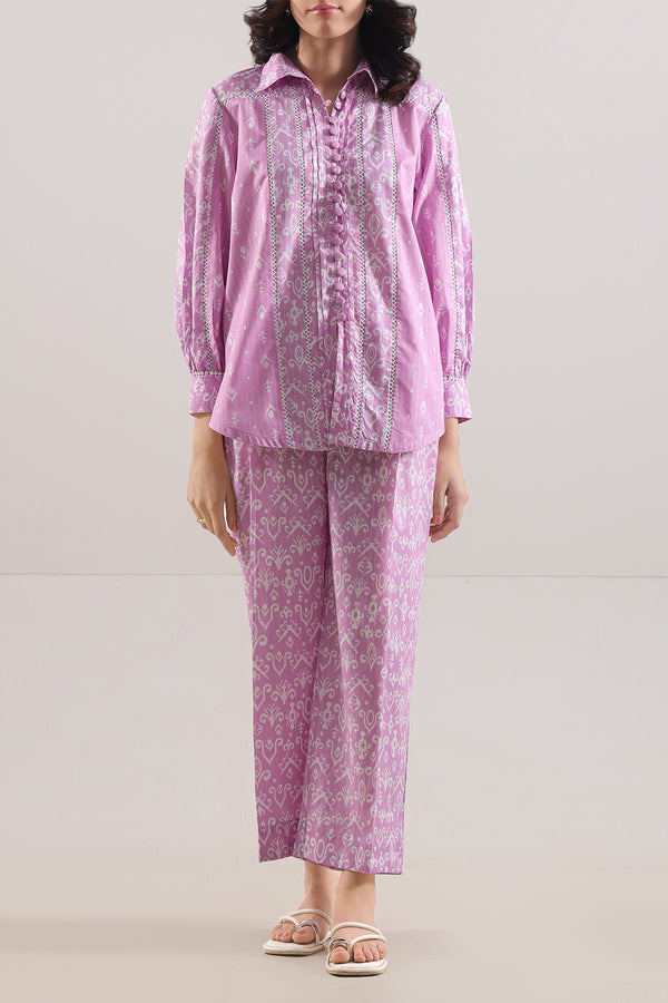 Printed Strip Lawn Stitched 2 Piece (Shirt/Trouser)