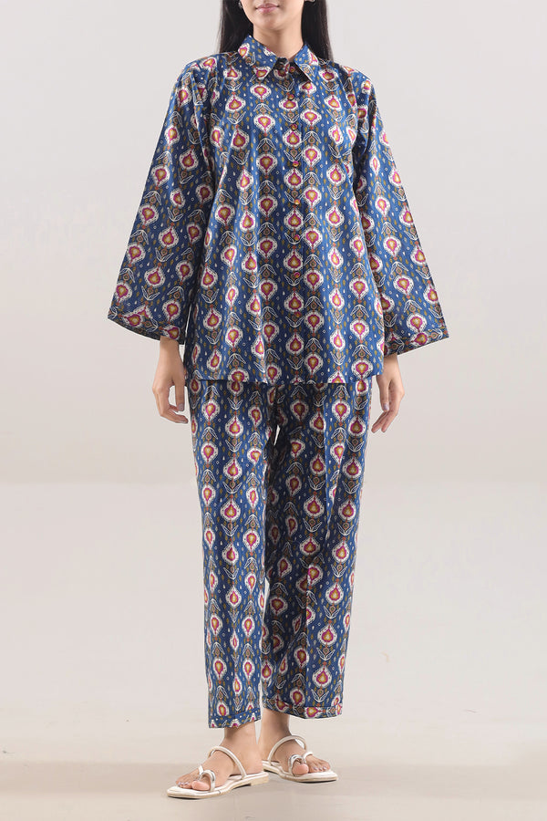 Printed Strip Lawn Stitched 2 Piece (Shirt/Trouser)